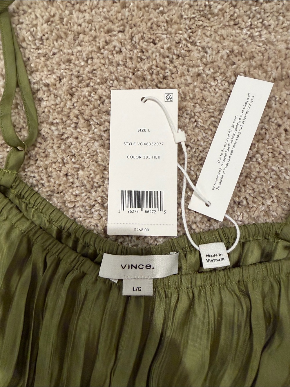 Vince crinkled cami dress - Picture 6 of 8